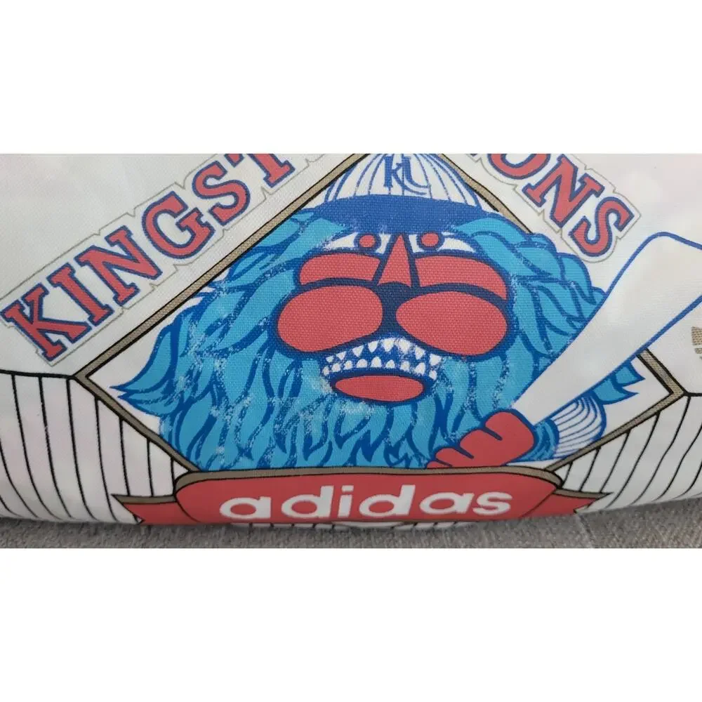 Vintage Adidas Duffel Bag Kingston Lions #3 80s 90s Taiwan Team Issue Retro Gym